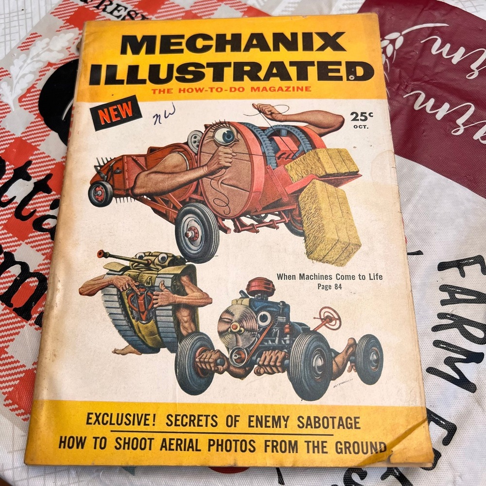 October 1954 Mechanix Illustrated, The How To Magazine, Vintage‎